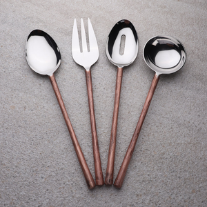 Ensemble de couverts en acier inoxydable durable avec design antique, 4 pièces (fourchette, cuillère, couteau), au meilleur prix - Product Image 6