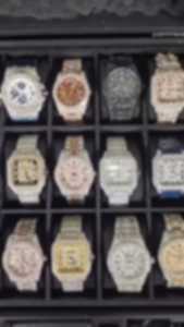 Reloj de Lujo con Diamantes, Cronógrafo de Cuarzo de Dos Tonos, con Fecha y Logotipo Personalizado para Hombre, OEM ODM - Product Image 4