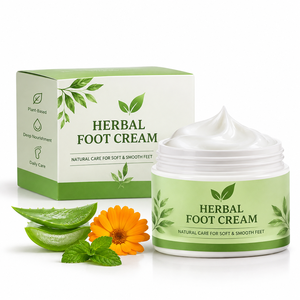 Kräuter-Fußcreme OEM ODM Private Label Trockene Rissige Fersen Knie Ellbogen Hand Feuchtigkeitsspendende Hornhautentferner Großhandel Massenlieferung - Product Image 2