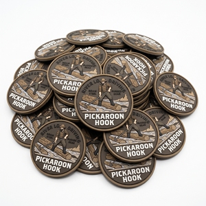Fabricant Direct Patch en Caoutchouc 3D, Badge Rond en PVC Souple, Motif Pêche, Forêt, Outil Forestier, pour Sac à Dos, Veste, Casquette, Uniforme d'Extérieur - Product Image 2