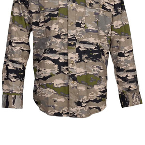 Chemise de pêche à manches longues camouflage pour homme, boutonnée, séchage rapide, UPF 50, polyester, haut de gamme pour l'extérieur - Product Image 4