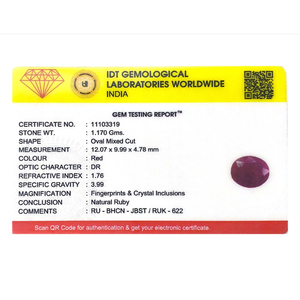 Oval Cut 5.85 Ct African Ruby Loose Gemstone for Fine Jewelry - Product Image 4