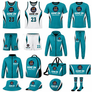 Tenues de basketball entièrement sublimées, vêtements d'équipe, maillots de basketball pour hommes, veste, ensemble d'uniformes de basketball réversibles personnalisés - Product Image 6