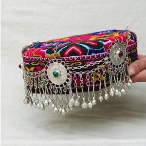 Sombrero Tradicional Afgano Kuchi Bordado con Cuentas de Terciopelo para Mujer, Gorro Afgano para Fiestas - Product Image 6
