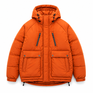 <b>Men's</b> Fashion Winter Puffer <b>Jacket</b> Custom Logo Quilted Coat Private Label Factory - Product Image 1