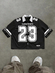 Chemise Homme Bleue à Manches Courtes Imprimée Décontractée et Élégante – Collection Été Qualité Supérieure, Meilleure Vente, Prix Bas - Product Image 6