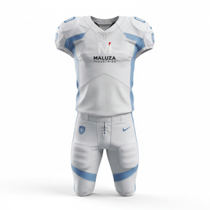 Uniforme de football américain personnalisé, ensemble maillot et pantalon entièrement sublimé, haute qualité, respirant, pour jeunes et adultes, entraînement - Product Image 1
