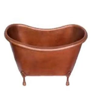 Bañera Ovalada de Cobre Independiente, Hecha a Mano, con Acabado Pátina, Sin Tapa, para Hogar, Hotel, Baño - Product Image 2