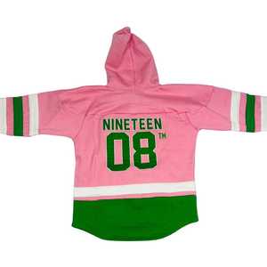 Sweat à capuche de hockey AKA unisexe, broderie de lettres grecques, style sportif, streetwear décontracté, coupe premium - Product Image 2