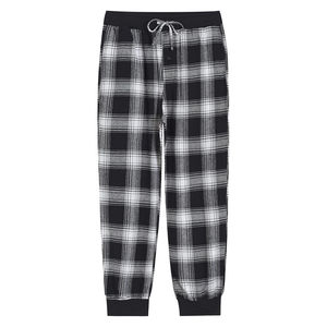 Pantalones de Pijama Largos y Ligeros para Hombre, de Franela de Secado Rápido, Ajuste Holgado, con Cintura Alta con Cordón y Estampado - Product Image 1