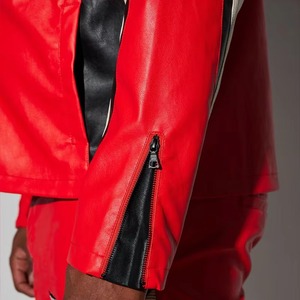 Custom Design Retro Classic Leather Motorcycle <b>Jacket</b> Oem logo Patch Genuine Leather <b>Racing</b> <b>Jacket</b> for Men - Product Image 3