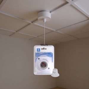 Enganche Para Lampara Plastico E27 Blanco T-Type Minimalist Indoor <b>Ceiling</b> Lamp Holder - Product Image 3