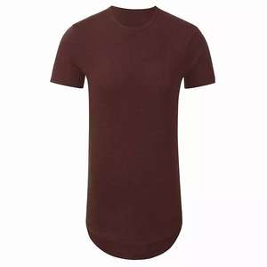 เสื้อยืดทรงสปอร์ตแบบยาวพิเศษ สกรีนโลโก้ได้ตามต้องการ สำหรับผู้ชายและผู้หญิง เป็นมิตรต่อสิ่งแวดล้อม ทรงโอเวอร์ไซส์ ชายเสื้อโค้ง ยาวพิเศษ ขายส่ง - Product Image 5