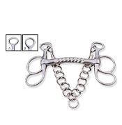 Professional Horse Driving Bit – Mullen Mouth 3 Ring Design German Steel <b>Equestrian</b> Carriage Bit - Product Image 5