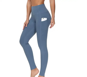 Ensemble de yoga 2 pièces respirant à taille mi-haute pour femmes, imprimé numérique à carreaux, grande taille, haute qualité - Product Image 2
