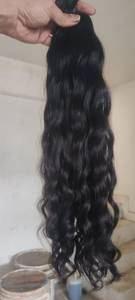 Cheveux vierges non traités, extensions de cheveux alignées dans le sens des cuticules, cheveux indiens bouclés - Product Image 3