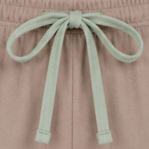 Taupe And Mint Women Two Piece Shorts Set Round Neck Button <b>Top</b> Geometric Print Casual Summer Cotton Lounge Wear Outfit Custom - Product Image 5