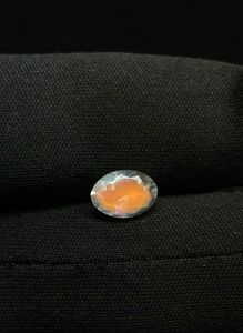Piedra lunar arcoíris africana de corte ovalado, piedra lunar arcoíris de fuego naranja natural de corte ovalado. - Product Image 2