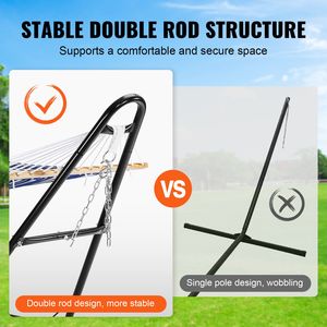 Supporto Universale per Amaca a 2 Posti, Resistente, Regolabile fino a 250 kg, per Amache da 2,4-3,9 m, Supporto Portatile da Esterno - Product Image 4