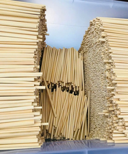 Reusable Natural Bamboo <b>Straws</b> – Eco-Friendly Handmade Drinking <b>Straws</b> with Cleaning Brush natural bamboo - Product Image 3