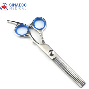 Ciseaux à cheveux fantaisie SIMAECO SM-101, lame droite en titane, manche en acier inoxydable, instruments chirurgicaux tranchants - Product Image 4