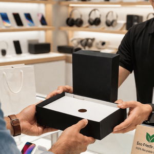 Caja de Embalaje para Electrónicos de Cartón Corrugado Ecológico |   Caja de Cartón Kraft con Relieve para Electrónica y Dispositivos Ecológicos - Product Image 4