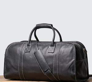 Nuevo bolso de viaje informal para hombre de cuero genuino, impermeable, en oferta en línea a bajo precio. - Product Image 2