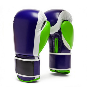 6oz Professional Boxing <b>Gloves</b> PU Leather Training MMA <b>Gloves</b> Hook and Loop Wrist Waterproof Sparring <b>Gloves</b> Custom Logo - Product Image 5