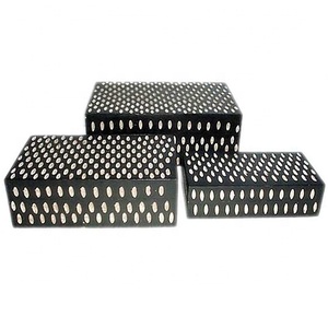 Caja de fregona de hueso de cuerno de lujo con logotipo personalizado impreso, collar único de alta calidad, almacenamiento de joyas, embalaje decorativo, decoración del hogar - Product Image 4