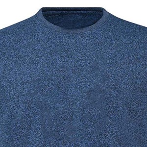 T-shirt bleu à col rond pour homme, vêtements pour homme, grande taille, chemises pour homme, style streetwear, décontracté, coton respirant, manches courtes, été - Product Image 3