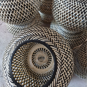 โคมไฟไม้ไผ่ทำมือสำหรับโคมไฟเพดาน โคมไฟตั้งโต๊ะ โคมไฟแขวน  งานสานธรรมชาติ เหมาะสำหรับตกแต่งบ้าน - Product Image 6