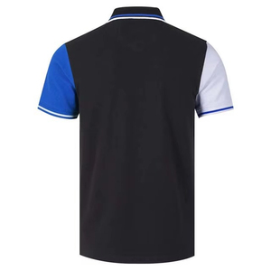 Polo de Hombre con Bloques de Color, Manga Corta, Ribete en Contraste, Corte Regular, Diseño Sólido de Punto Informal - Product Image 2