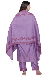 Safaa Premium Viscose Dress Material for Winter | Unstitched Kurta <b>Pant</b> Dupatta Fabric Set Direct Factory - Product Image 4