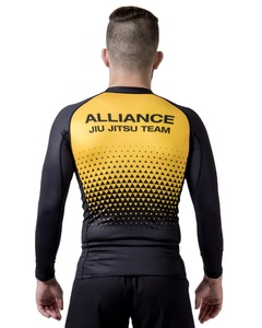 Transpirable Jiu Jitsu Rashguard MMA No Gi BJJ Camisa de compresión Secado rápido Grappling Training Fight Wear - Product Image 4