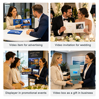 Brochure vidéo personnalisée avec écran LCD HD, album numérique, invitation de mariage, envoi promotionnel pour entreprises
