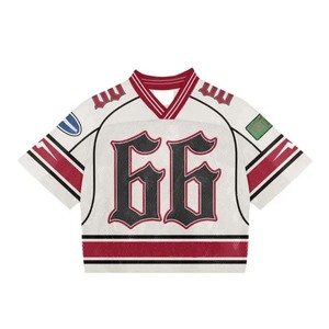 Maillot de football américain personnalisé New York Mesh pour homme, manches courtes, séchage rapide, 100% polyester par Hanger Impex - Product Image 1