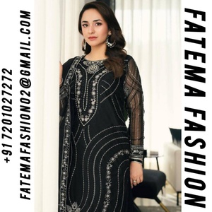 Trendy Collection Womens Cotton Fancy 3 Pcs Trendy Kurta Set Kurta Pant Set con Dupatta para boda y fiesta - Product Image 2