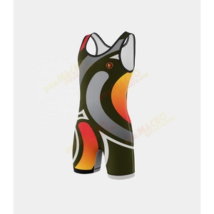 Vêtements de lutte par sublimation sportive, justaucorps de lutte personnalisé pas cher pour hommes - Product Image 2