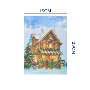 การ์ดอวยพรวันหยุดฤดูหนาวทำมือการ์ดป๊อปอัพทำมือสำหรับคริสต์มาสวิญญาณวันหยุดฤดูหนาว3D - Product Image 6