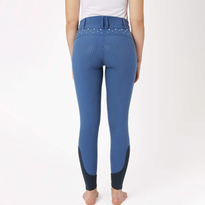 Pantalons d'équitation pour femmes, avec patchs en silicone aux genoux, tissu extensible à séchage rapide, vêtements de sport confortables pour l'entraînement. - Product Image 5