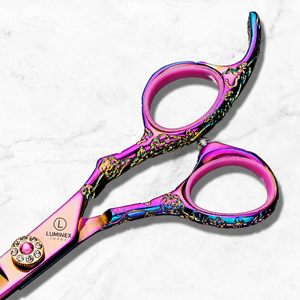 NYBL-55 5.5inch Straight <b>Left</b>-<b>handed</b> <b>Scissors</b> JAPAN 440C Sharp 58-59HRC Hardness Stainless Steel Handle Barber Shears Hair 28 - Product Image 3