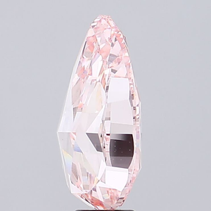 Diamant de laboratoire de haute qualité, taille poire, rose vif fantaisie, clarté VS2, CVD, diamant non monté, polissage excellent, approvisionnement export. - Product Image 2