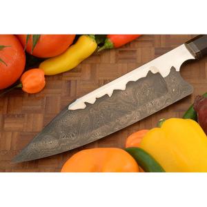 Cuchillo de Chef Jexmoo Personalizado Hecho a Mano en Acero al Carbono con Hoja de 8 Pulgadas, Mango Elegante y Funda de Cuero - Regalo para Chef - Product Image 5