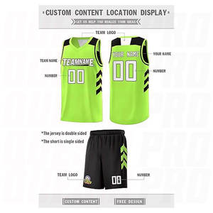 Conjunto de Uniforme de Baloncesto Personalizado Reversible para Hombre, Manga Larga, Secado Rápido, Transpirable, Malla de Poliéster, Ropa Deportiva Personalizada - Product Image 3