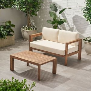 Set da Giardino Elegante con Divanetto e Tavolino per Intrattenimento all'Aperto - Product Image 3