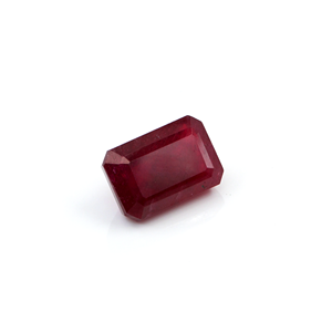 Rubis naturel de Bangkok octogonal 13,49 carats, pierre précieuse de rubis naturel taillée en facettes pour la fabrication de bijoux, prête à l'emploi - Product Image 3