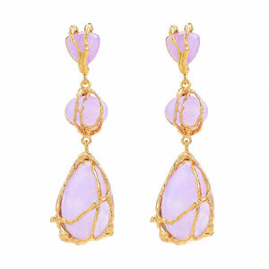 Pendientes Colgantes de Resina Multicapa Hechos a Mano, Ecológicos y Tradicionales, Coloridos, con Diseño Irregular Exagerado para Mujer - Product Image 5