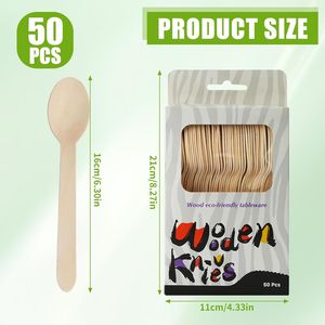 Cucchiaini da tè in plastica usa e getta premium, 50 pezzi, bianchi, confezione da 2, per feste del tè - Product Image 1