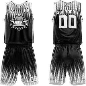 Vêtements de basketball en gros, design personnalisé, logo d'équipe, nom du joueur, numéro, logo du sponsor, tissu polyester respirant et à séchage rapide - Product Image 1