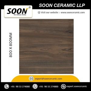 กระเบื้องปูพื้นพอร์ซเลนแบบด้าน ขนาด 800x800 มม. ลายไม้เนื้อแข็ง กันลื่น สำหรับใช้ภายในห้องนั่งเล่น - Product Image 3